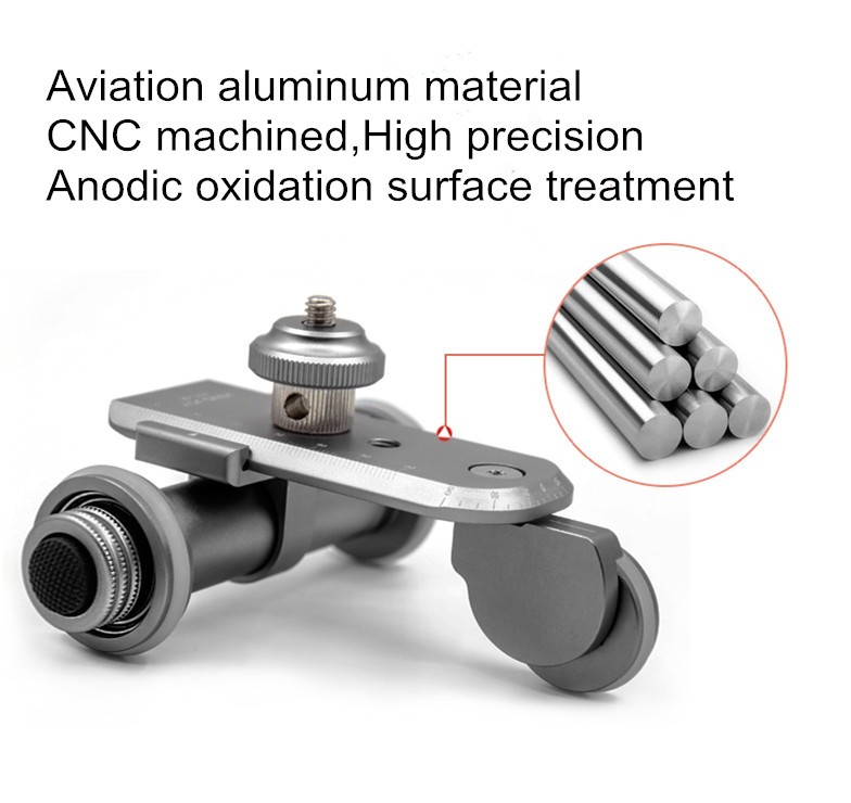 Kingjoy aluminium CNC machined berketepatan tinggi fotografi elektronik auto-dolly PPL-06 untuk DSLR